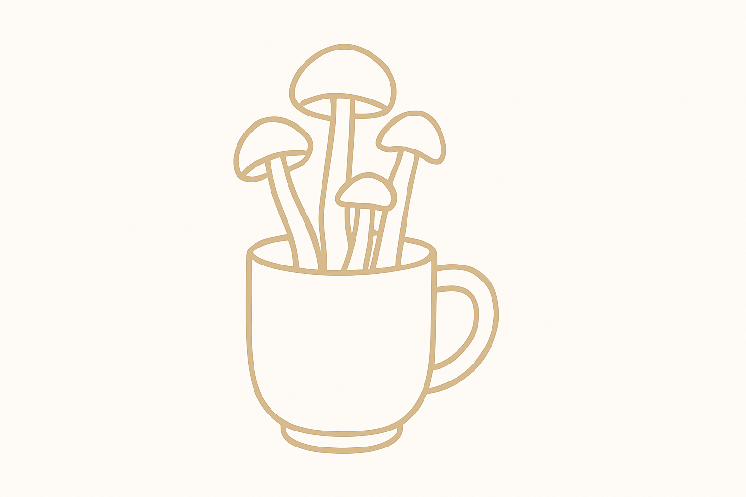 cafés aux champignons