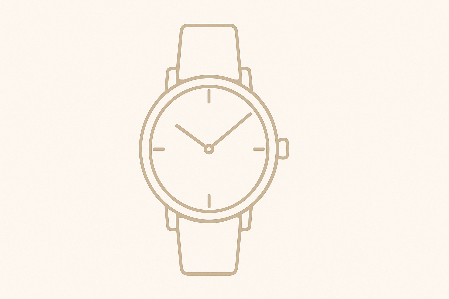 Montre de luxe minimaliste