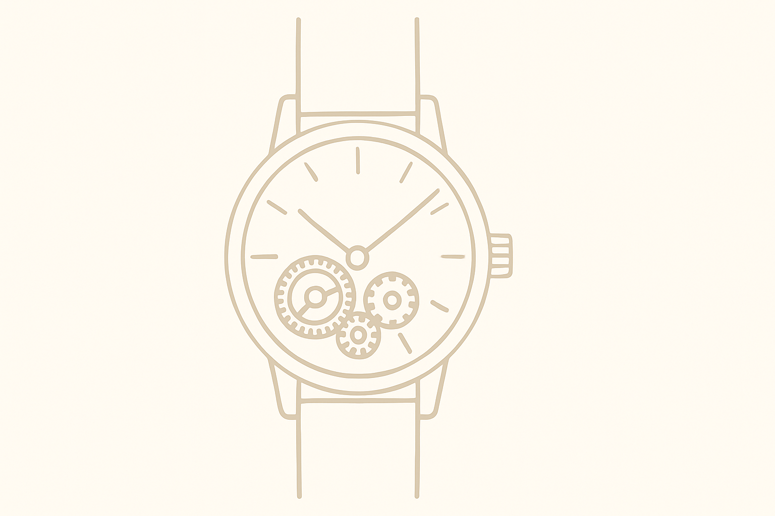 Montre mécanique à remontage manuel