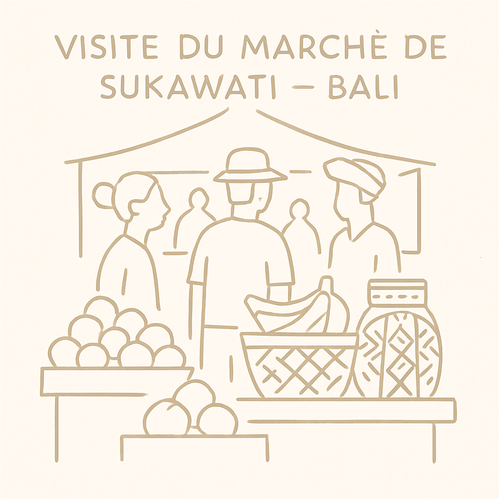 Visite du marché de Sukawati
