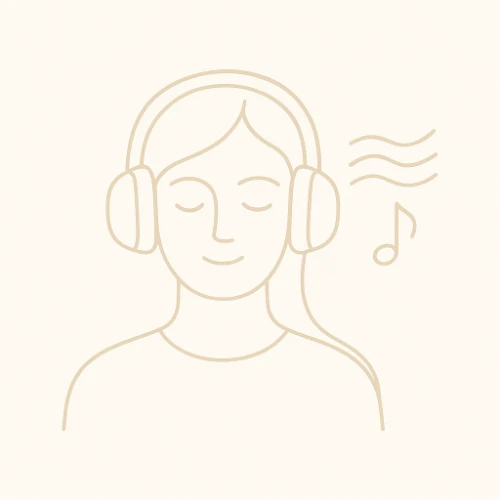 Écoute de musique apaisante