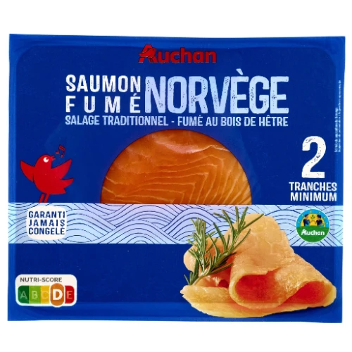 Auchan Saumon Fumé Norvège