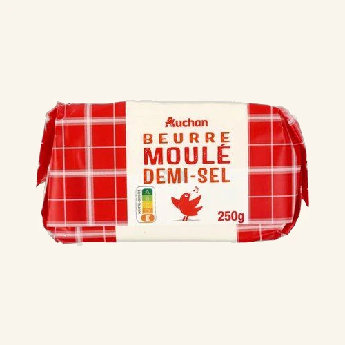 Auchan Beurre moulé demi-sel