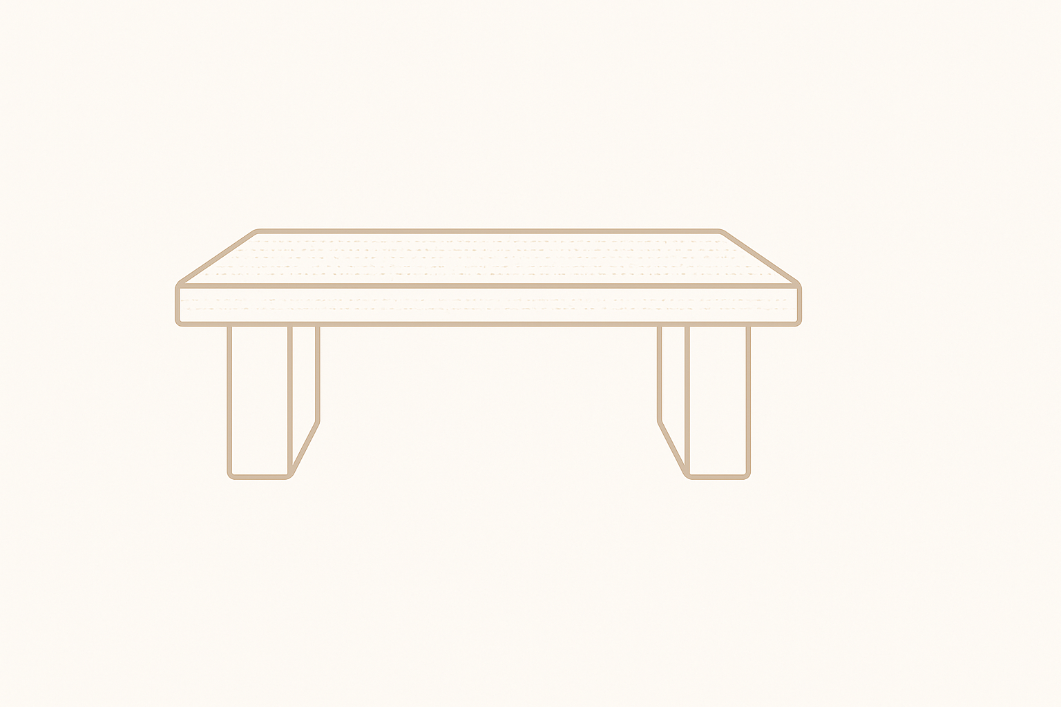 table basse en travertin