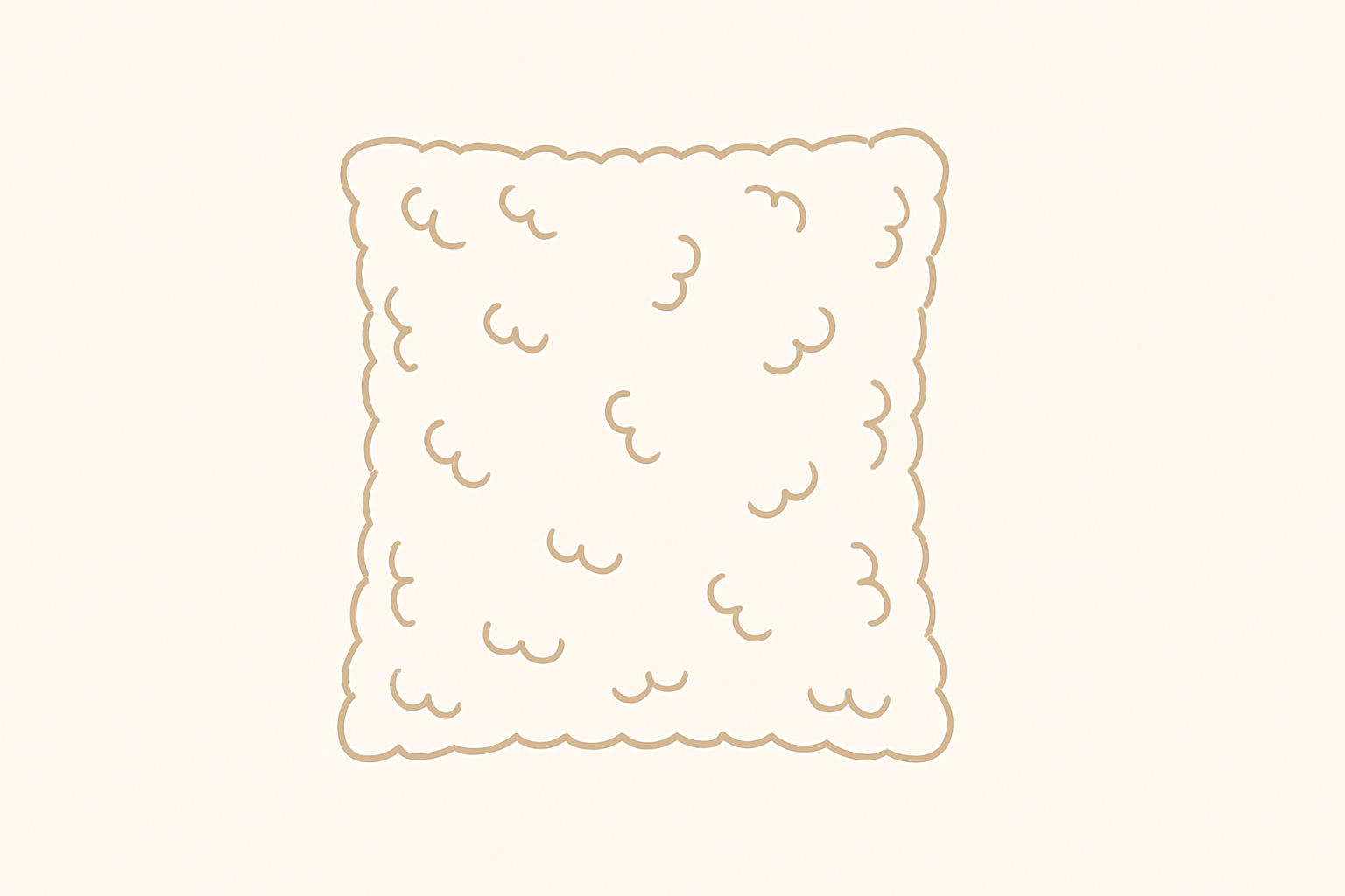 coussin bouclé