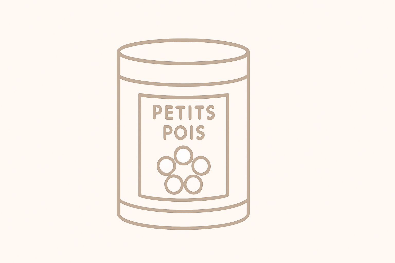 petit pois en boite