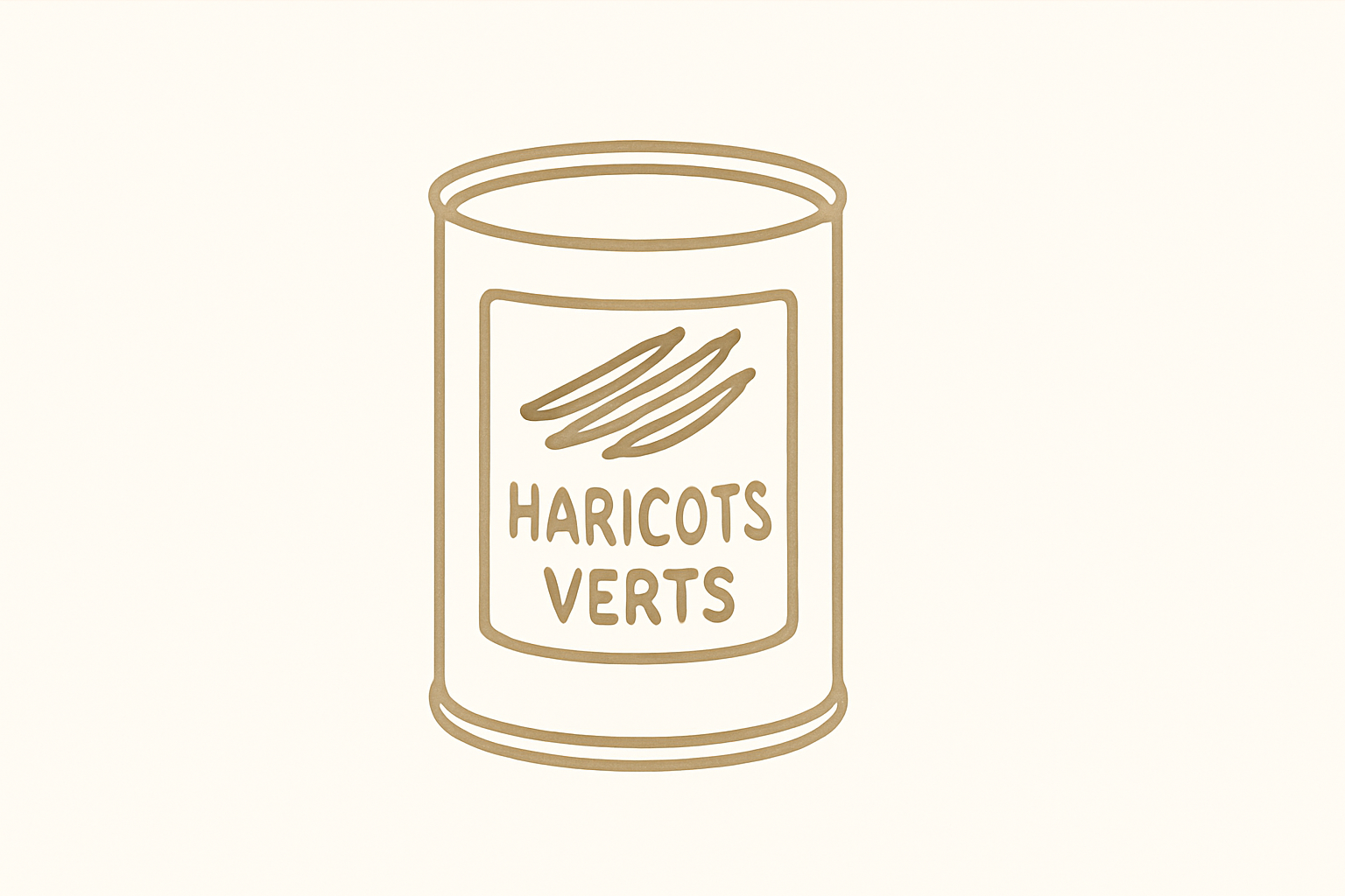 haricots verts en boite