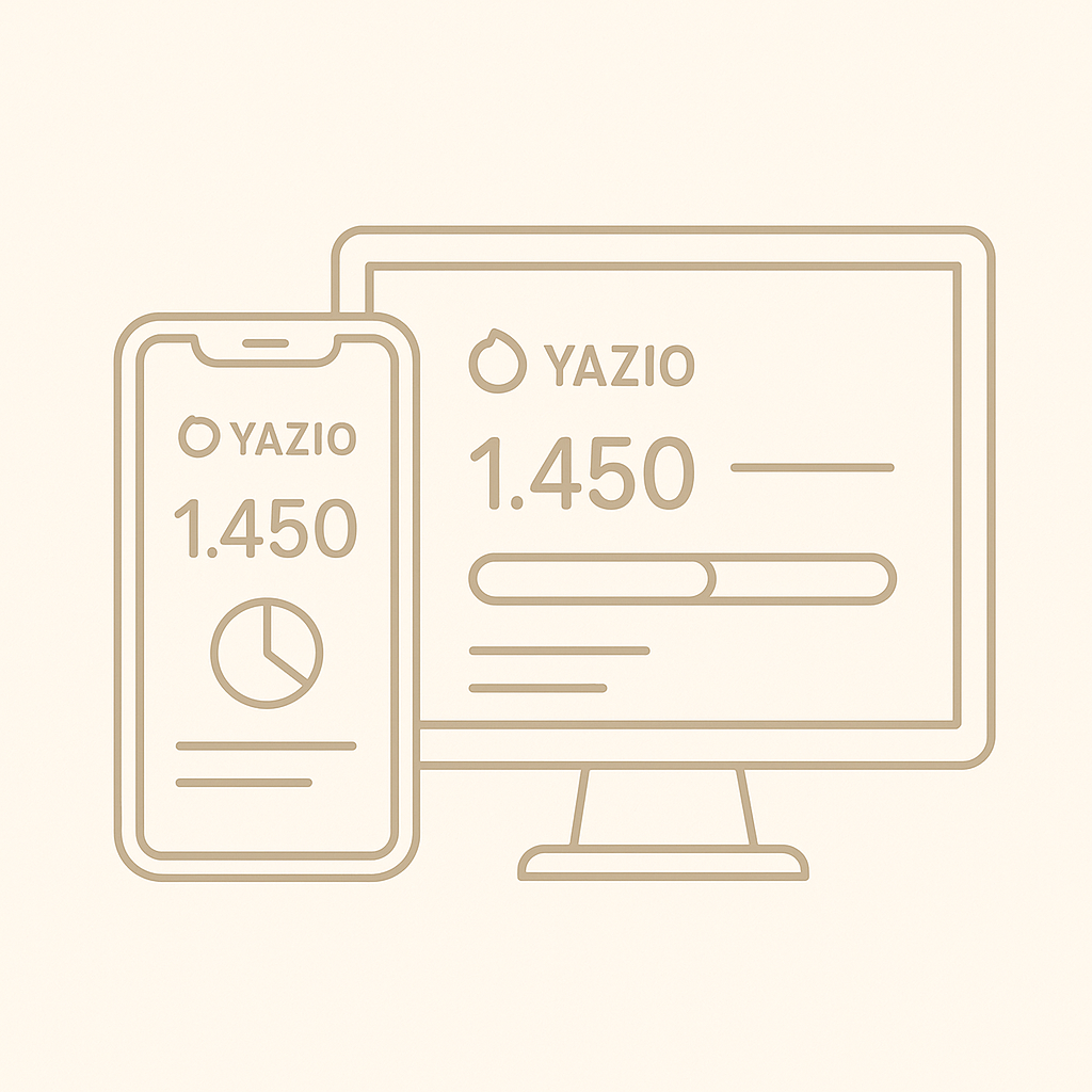 Application mobile et site de suivi calorique Yazio